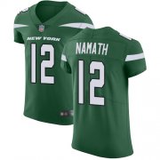 Wholesale Cheap Nike Jets #12 Joe Namath Green Team Color Men's Stitched NFL Vapor Untouchable Elite Jersey