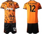 Wholesale Cheap Men 2020-2021 club Juventus Second away 12 orange Soccer Jerseys