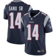 Wholesale Cheap Nike Patriots #14 Mohamed Sanu Sr Navy Blue Team Color Youth Stitched NFL Vapor Untouchable Limited Jersey