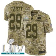 Wholesale Cheap Nike 49ers #29 Jaquiski Tartt Camo Super Bowl LIV 2020 Youth Stitched NFL Limited 2018 Salute To Service Jersey