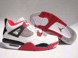 Wholesale Cheap Air Jordan 4 Retro Shoes Red/Black/White