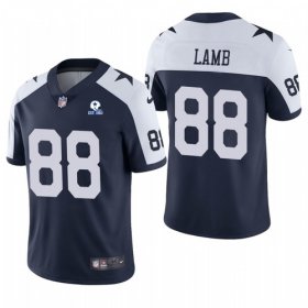 Wholesale Cheap Men\' Dallas Cowboys #88 CeeDee Lamb Navy Alternate 60th Anniversary Vapor Untouchable Stitched NFL Nike Limited Jersey