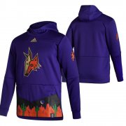 Wholesale Cheap Arizona Coyotes Blank Adidas Reverse Retro Pullover Hoodie Purple