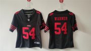 Cheap Women's San Francisco 49ers #54 Fred Warner Black F.U.S.E Vapor Untouchable Stitched Jersey(Run Small)