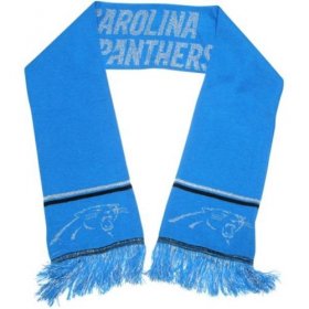 Wholesale Cheap Carolina Panthers Blue Metallic Thread Scarf