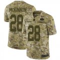 Wholesale Cheap Nike 49ers #28 Jerick McKinnon Camo Men's Stitched NFL Limited 2018 Salute To Service Jersey