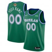 Cheap Men's Dallas Mavericks Active Player Custom Green 2024 Finals Classic Edition Stitched Basketball Jersey