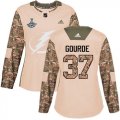 Cheap Adidas Lightning #37 Yanni Gourde Camo Authentic 2017 Veterans Day Women's 2020 Stanley Cup Champions Stitched NHL Jersey