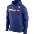 Wholesale Cheap Men's New York Giants Nike Royal Sideline Circuit Pullover Performance Hoodie