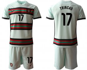 Wholesale Cheap Men 2021 European Cup Portugal away grey 17 Soccer Jersey