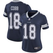 Wholesale Cheap Nike Cowboys #18 Randall Cobb Navy Blue Team Color Women's Stitched NFL Vapor Untouchable Limited Jersey