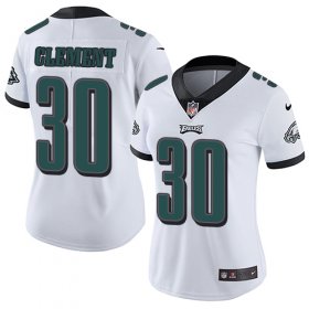 Wholesale Cheap Nike Eagles #30 Corey Clement White Women\'s Stitched NFL Vapor Untouchable Limited Jersey