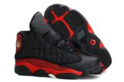 Wholesale Cheap Big Kids Air Jordan 13 Retro Shoes Black/fire red