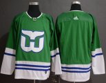 Wholesale Cheap Adidas Whalers Blank Green Authentic Stitched NHL Jersey