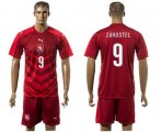 Wholesale Cheap Czech #9 Zahustel Red Home Soccer Country Jersey