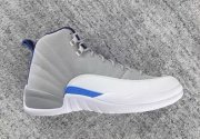 Wholesale Cheap Air Jordan 12 University Blue Wolf Grey/White