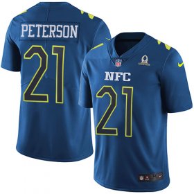 Wholesale Cheap Nike Cardinals #21 Patrick Peterson Navy Men\'s Stitched NFL Limited NFC 2017 Pro Bowl Jersey