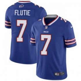 Wholesale Cheap Men\'s Buffalo Bills #7 Doug Flutie Blue Vapor Untouchable Limited Stitched Jersey