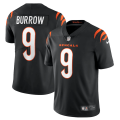 Wholesale Cheap Men's Cincinnati Bengals #9 Joe Burrow 2021 New Black Vapor Untouchable Limited Stitched Jersey