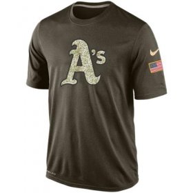 Wholesale Cheap Men\'s Oakland Athletics Salute To Service Nike Dri-FIT T-Shirt