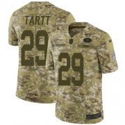 Wholesale Cheap Nike 49ers #29 Jaquiski Tartt Camo Men's Stitched NFL Limited 2018 Salute To Service Jersey