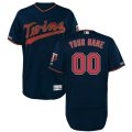 Wholesale Cheap Minnesota Twins Majestic Alternate Authentic Collection Flex Base Custom Jersey Navy