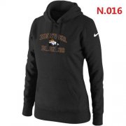 Wholesale Cheap Women's Nike Denver Broncos Heart & Soul Pullover Hoodie Black