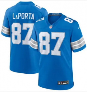 Cheap Men\'s Detroit Lions #87 Sam Laporta Blue 2024 F.U.S.E. Vapor Limited Stitched Jersey