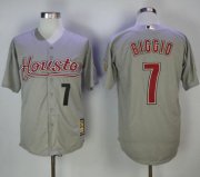 Wholesale Cheap Astros #7 Craig Biggio Grey 2006 Turn Back The Clock Stitched MLB Jersey