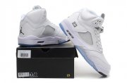 Wholesale Cheap Air Jordan 5 Retro Shoes white/Metallic Silver