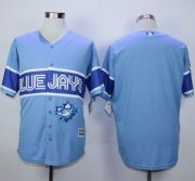 Wholesale Cheap Blue Jays Blank Light Blue Exclusive New Cool Base Stitched MLB Jersey