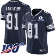 Wholesale Cheap Nike Cowboys #91 L.P. Ladouceur Navy Blue Team Color Men's Stitched With Established In 1960 Patch NFL 100th Season Vapor Untouchable Limited Jersey