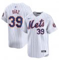 Cheap Men's New York Mets #39 Edwin Diaz White 2024 Home Limited Stitched Baseball Jersey