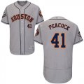 Wholesale Cheap Astros #41 Brad Peacock Grey Flexbase Authentic Collection 2019 World Series Bound Stitched MLB Jersey