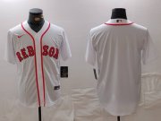 Cheap Men's Boston Red Sox Blank White Cool Base Stitched Jersey