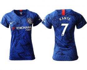 Wholesale Cheap Women\'s Chelsea #7 Kante Home Soccer Club Jersey