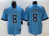 Wholesale Cheap Men's Tennessee Titans #8 Will Levis Blue Vapor Untouchable Stitched Jersey