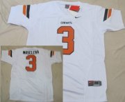 Wholesale Cheap Oklahoma State Cowboys #3 Isaac Maselera White Jersey