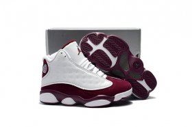 Wholesale Cheap Kids\' Air Jordan 13 Retro Shoes White/Deep Red