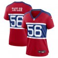 Wholesale Cheap Women's New York Giants #56 Lawrence Taylor Century Red Alternate Vapor Limited Football Stitched Jersey