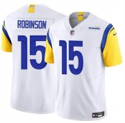 Cheap Men's Los Angeles Rams #15 Demarcus Robinson White 2024 F.U.S.E. Vapor Untouchable Stitched Football Jersey