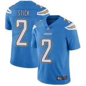 Wholesale Cheap Nike Chargers #2 Easton Stick Electric Blue Alternate Men\'s Stitched NFL Vapor Untouchable Limited Jersey