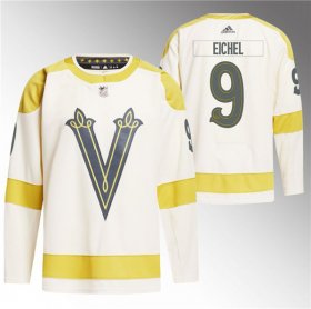 Cheap Men\'s Vegas Golden Knights #9 Jack Eichel Cream 2024 Winter Classic Primegreen Stitched Jersey