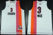 Wholesale Cheap Miami Floridians #3 Dwyane Wade ABA Hardwood Classic Swingman White Jersey