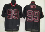 Wholesale Cheap Texans #99 J.J.Watt Lights Out Black Stitched NFL Jersey