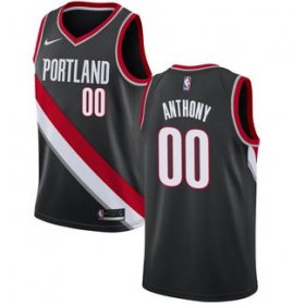 Wholesale Cheap Portland Trail Blazers #00 Carmelo Anthony Black jerseys