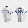 Wholesale Men's Jordan Romano Blue Jays #68 White Cooperstown Collection Jersey