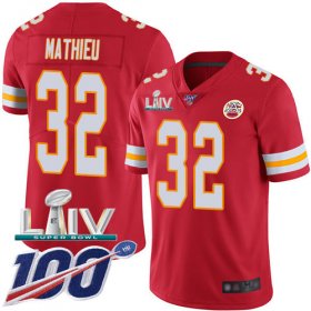 Wholesale Cheap Nike Chiefs #32 Tyrann Mathieu Red Super Bowl LIV 2020 Team Color Youth Stitched NFL 100th Season Vapor Untouchable Limited Jersey