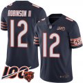 Wholesale Cheap Nike Bears #12 Allen Robinson II Navy Blue Team Color Men's Stitched NFL 100th Season Vapor Limited Jersey