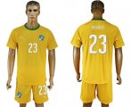 Wholesale Cheap Cote d'lvoire #23 Mande Home Soccer Country Jersey